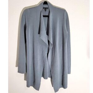 Eileen Fisher Silk Organic Cotton Open Front Cardigan – Size S/P